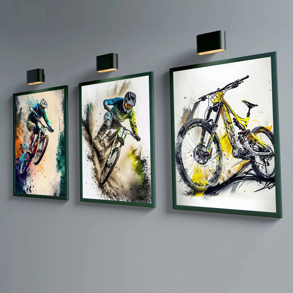 Mountain Biking Pictures - Rower górski Sport Wall Art Diy