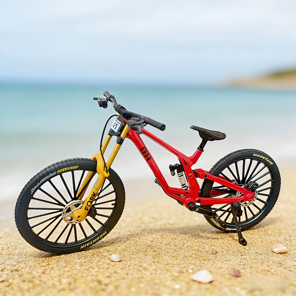 Miniaturowy model roweru ze st – Mountain Biking Downhill recenzja i cena