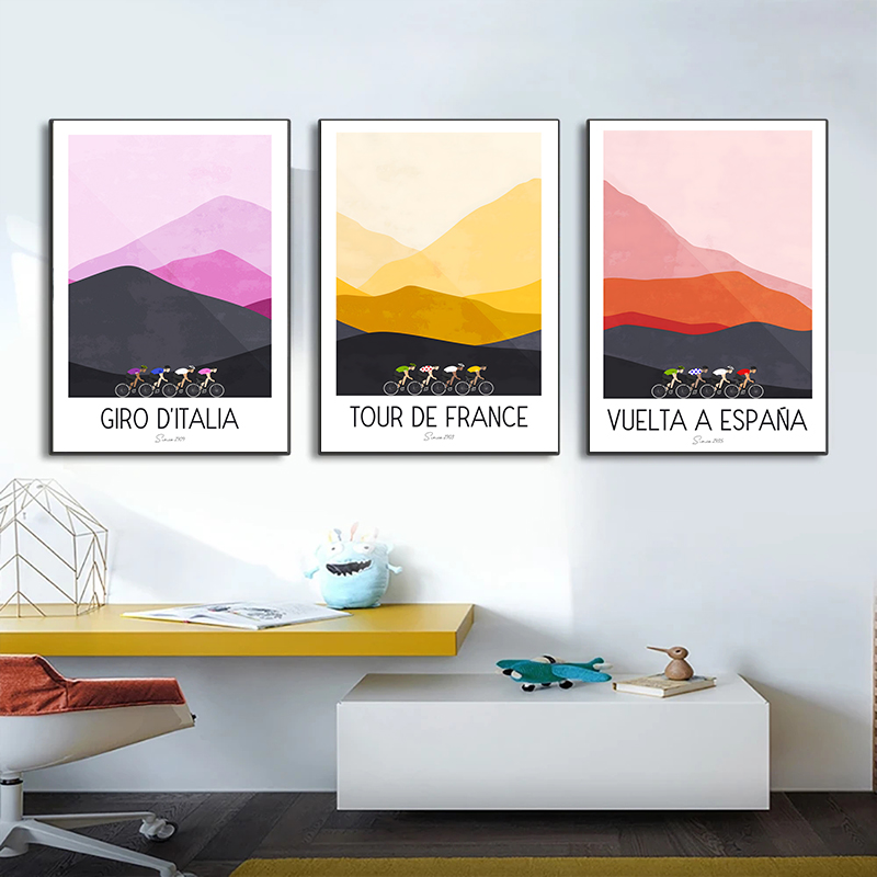Wyścig kolarski w akwarelowym  – Mountain Biking Pictures recenzja i cena