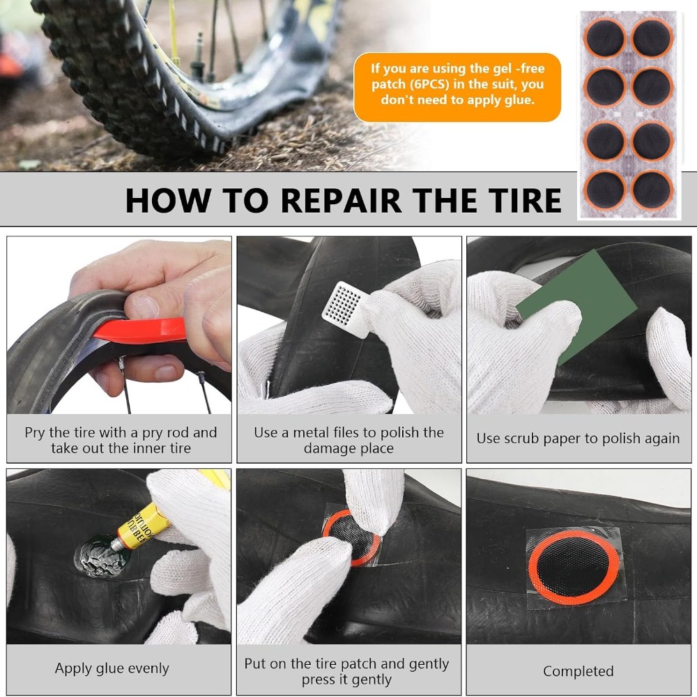 Zestaw do naprawy opon rowerow – Mountain Biking Kit recenzja i cena