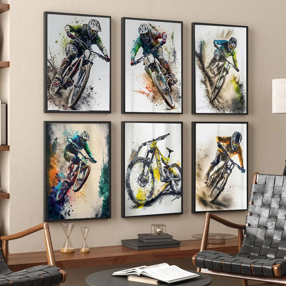 Rower górski Sport Wall Art Di – Mountain Biking Pictures recenzja i cena